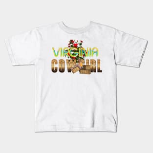 Virginia Cowgirl Kids T-Shirt